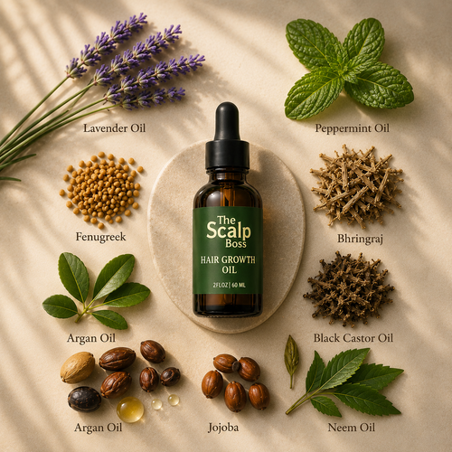 The Scalp Boss Hair Growth Oil | Nourish, Strengthen & Support Healthy Hair