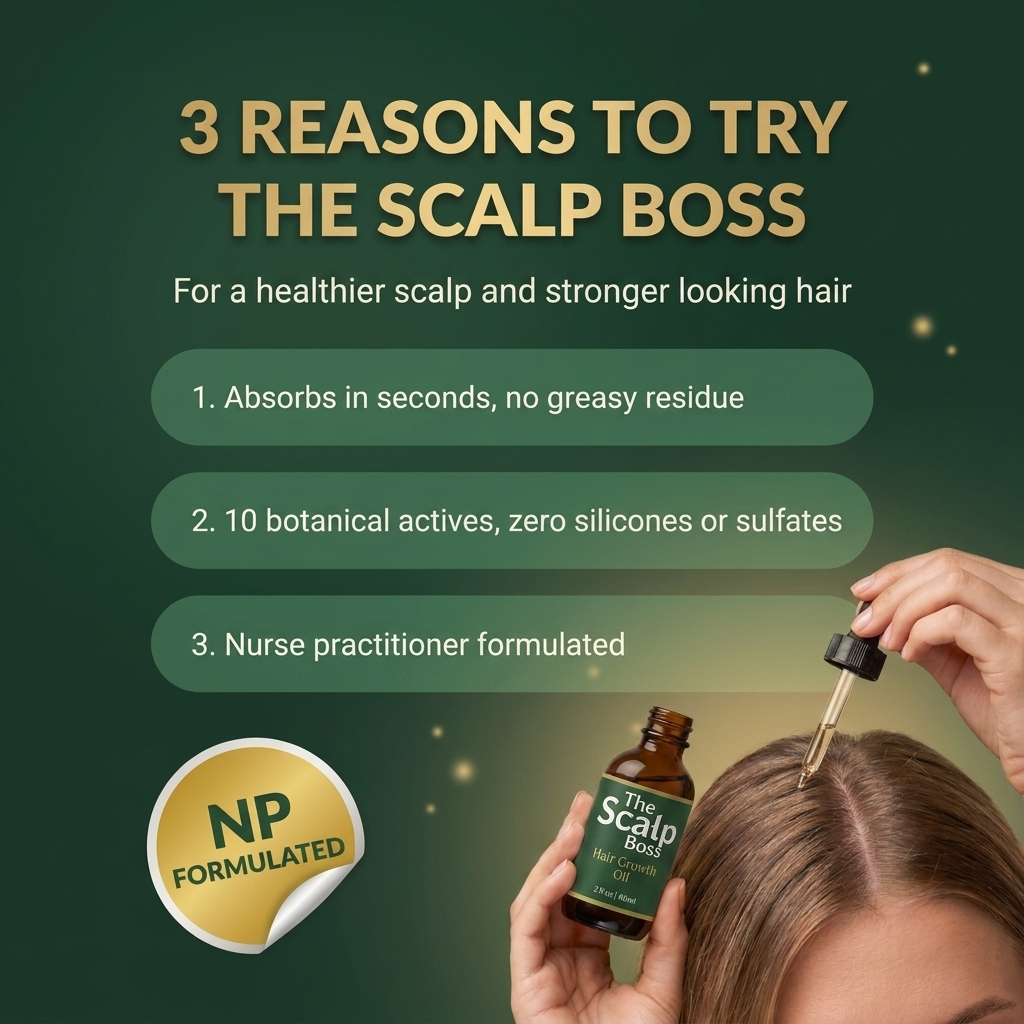 The Scalp Boss Starter Kit | Hair Growth Oil, Scalp Massager & Scalp Care Guide