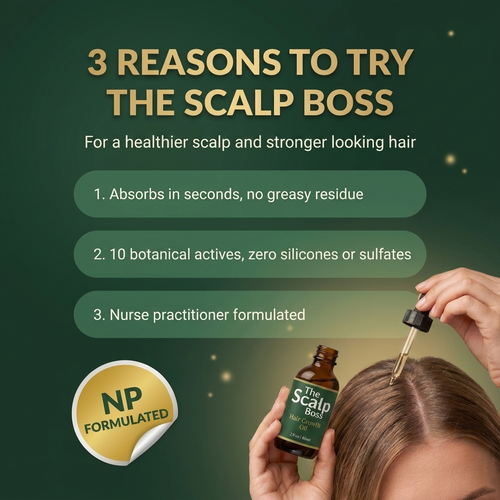 The Scalp Boss Starter Kit | Hair Growth Oil, Scalp Massager & Scalp Care Guide